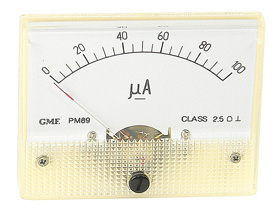 0-100uADC Class 2.5 Analog Panel Meter